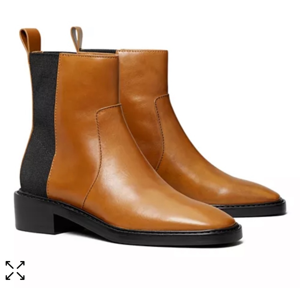 Tory Burch chelsea boots in bonnie brown - size 8.